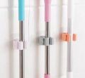 Mop Clip, Broom Mop Handle, Wall-Mounted Self-Adhesive Broom Clip, Bracket, for Kitchen Living Room Bathroom and Lavatory. 