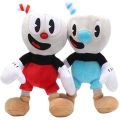 25cm Plush Toy Cuphead Plush Doll Mugman Toy Game Souvenir Soft Stuffed Toy. 