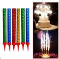 Sparkling Fire Candle as Cake Topper for Birthday Decoration, Engagement, Wedding, Anniversary, Bridal Shower, Baby Shower, 6 Month, Independence Celebration, Graduation, Farewell, Theme, Marriage, Ramadan, Husband, Boy, Girl, Party and Home Decor. 