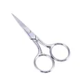 Stainless Steel Mustache & Beard Scissor For Men Beard Mustache Trimming Scissors Hair Care Grooming Tool, Professional Scissors Hair Cutting - Small Travel Facial Hair Scissor for Eyebrows, Nose, Moustache, Beard. 