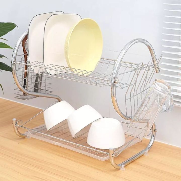 Best%20Of%202023%20S%20Shape%20Double%20Decker%20Dish%20Rack%20Plate%20Dish%20Spoon%20Fork%20Bowl%20Cup%20Drain%20Rack%20Kitchen%20Organizer%20-%20Image%202