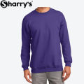 Sharrys Mens Sweatshirt Basic Plain Pullover Fleece Sweatshirt For BoysnNew arrivals Casual Winter Wear ( Black  ). 