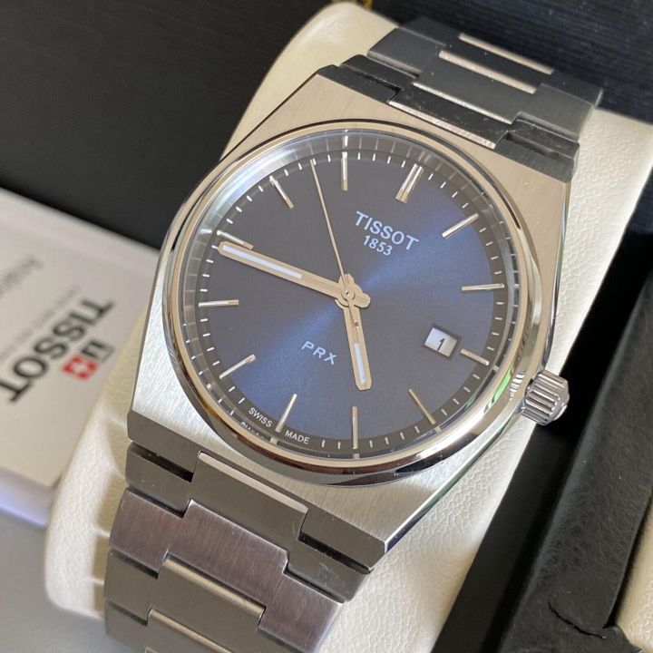 Man Watch Unisex PRX 35mm 316L Stainless Steel case Quartz Watch, Grey, Stainless Steel