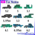 1 Pce USB Charger Port Jack Dock Connector Flex Cable For Nokia 4.2 5.1Plus 6 6.1Plus 6.2 Charging Board Module. 
