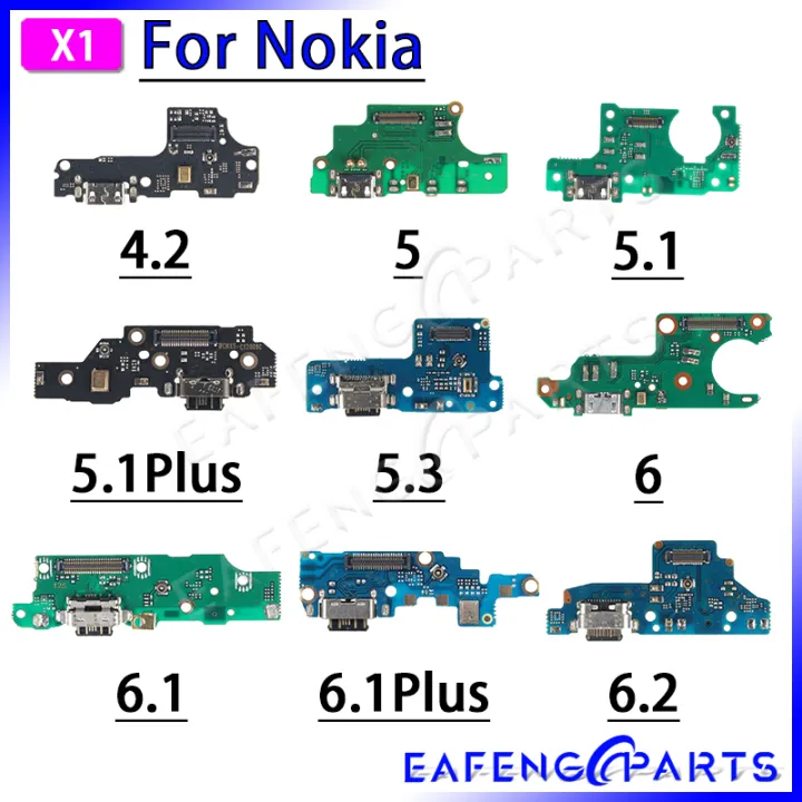 1 Pce USB Charger Port Jack Dock Connector Flex Cable For Nokia 4.2 5.1Plus 6 6.1Plus 6.2 Charging Board Module
