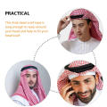 Traditional Arab Head Scarf Rope Versatile Men's Lightweight Arab Head Scarf Headband Embroidered Decorative Head Scarf Headband for Men Festivals Traditional events Arab-themed Parties Dance Performances Costume Occasions. 