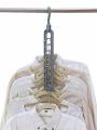 CLICKANDBUY Portable Rotated 360º 9-Hole Non Slip Clothes Hanger，Movable Hook Multifunctional Hanger Wardrobe Storage Shelf Clothes Drying Rack Hanging Coat Household. 