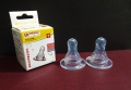 Pack Of 2 Best Quality Baby Feeder Nipple / Soother - Regular Size Feeder Nipple - Imported - For Any Size Feeder Bottle And For Any Age Baby. 