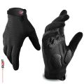 New Design Full Finger Black Weight Lifting Gloves Touchscreen Workout Fitness Gym Training Powerlifting Faux Leather Sport Gloves for Men,s & Women. 