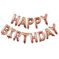 Happy Birthday Balloons Banner - Aluminum Foil Balloons 3D Letters Banners Sign for Kids and Adults Birthday Party Supplies and Background Decoration. 