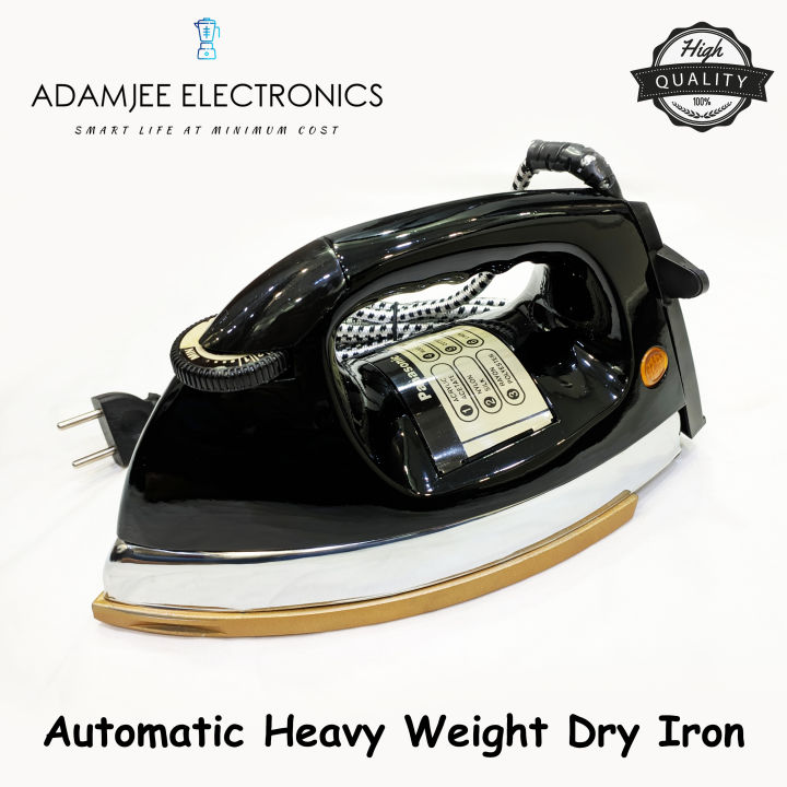 Deluxe Automatic Dry Iron with Temperature Control - Heavy Weight & Heavy Duty Powerful Press - NI-25AWT - 1000 Watts