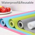 AZ- 1.5M - Refrigerator Mats Liner, Shinywear Washable Fridge Mat Cover Pads for Top Freezer Glass Shelf Wire Shelving Cupboard Cabinet Drawer - BPA Free,Non-Slip Placemats Table Mats,Waterproof Oilproof - Random Colors. 