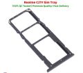 Realme C21Y Dual SIM Tray Sim Jacket Sim Slot Sim Door For Realme C21Y _ Black. 