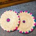 Traditional roti Basket Set of 2 or 3, changer, chabi, Changair, Colorful Handicraft Changair, Hand Woven Roti Chaabi For Kitchen Bread Plate For Home, Changair for naan/roti,. 
