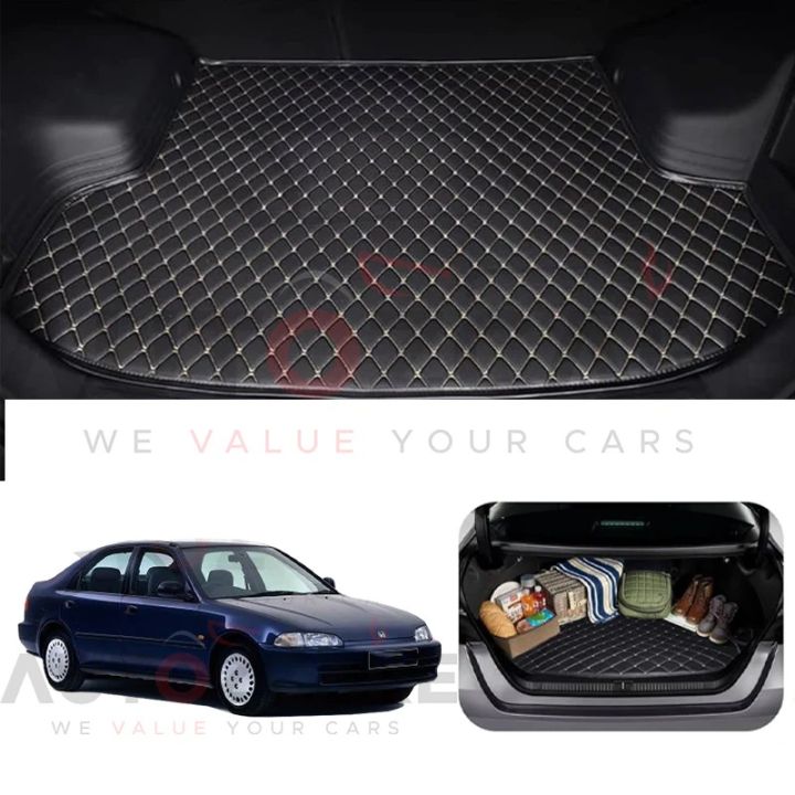 Honda Civic 7D Custom Car Trunk Mat - Model 1992-1995