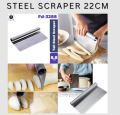 22cm Steel Scraper — Tall Steel Pastry Scraper, Bench Scraper for Dough, Pastry, Icing, Pastry Cutter. 