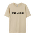 Police T Shirt Graphic Print Adult Tee Shirt Simple Style Homme Black T-Shirt Custom Loose T-Shirt Oversized. 