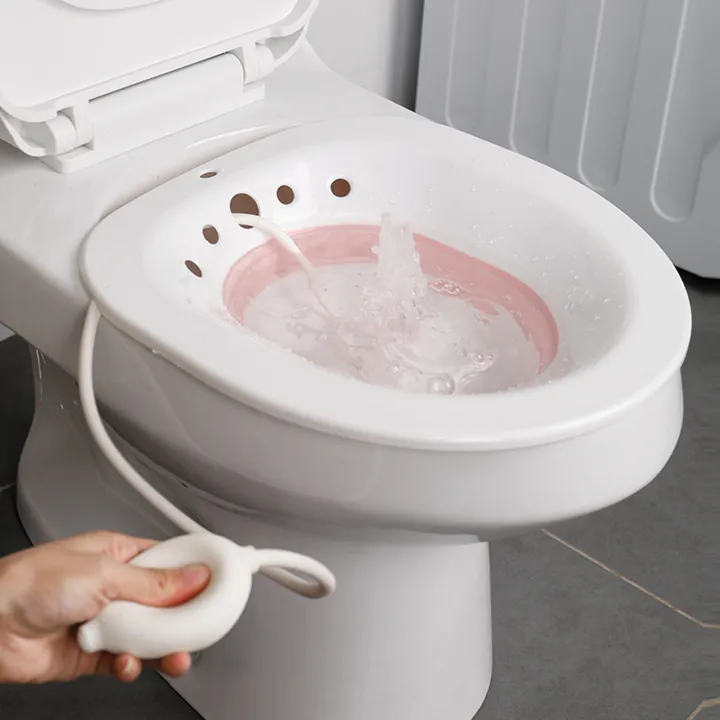 Sitz%20Bath%20Toilet%20Bidet%20Tub%20with%20Flusher%20for%20Postpartum%20Care%20White%20Pink%20-%20Image%204