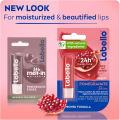 Labello Pomegranate Shine Lip Balm, 24H Melt-In Moisture, with Shea Butter and Natural Oils Enriched with Vitamins, with Natural Ingredients, Mineral Oil Free, Vegan. 