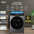 Haier HWD120-BP12357 Front Load Fully Automatic Washing Machine - 525mm Super Drum - Stain Wash - Inverter - Steam Clean - 10 years brand warranty. 