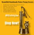Beautiful Handmade Pure Brass Hand Water Pump for Decore Purposes.. Only 1... Specail Introductory price!!!!!!. 