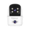 Vstarcam CS996 Dual Lens 3MP Indoor WiFi IP Security Camera with Night Vision, Dual Audio, Baby Monitor, 32GB Micro SD Included, 1-Year Warranty. 