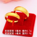 vietnam sand gold imitation gold 24k jewelry 999 does not fade full of stars wedding rings for men and women. 