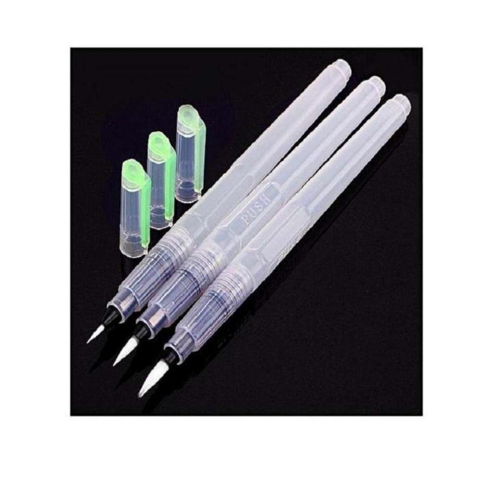 Watercolor Brush Pen refillable calligraphy drawing pen 3 pcs