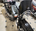 Yamaha YBR 125G Unbreakable Windshield Glass Visor Black Color Smoke Color Unbreakable Windshield. 