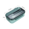 Rectangular 2 Compartment Bento Box With Spoon & Fork Lunch Box for Adults and Kids Dishwasher and Microwave Safe. 