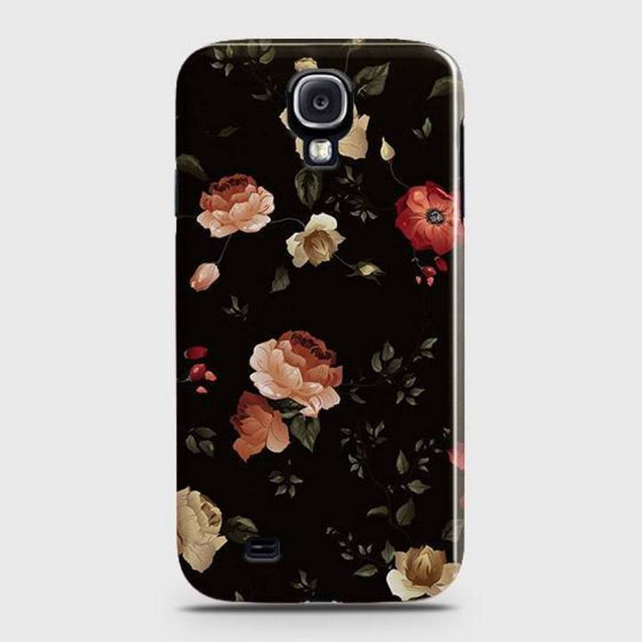 Dark Rose Vintage Flowers 3D Print Case For Samsung Galaxy S4
