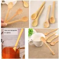 Pack of 6 Wooden Bamboo Spice jar Spoon/Suger Pot Spoon/Tea & Coffee Mixing Spoon/Ice Cream Spoon. 