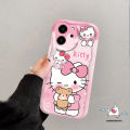 Cartoon Cute Melody Hello Kitty Phone Case Compatible For IPhone 11 15 14 12 13 Pro Max 7 8 6S 6 Plus XR X XS MAX SE 2020 3D Wavy Curved Edge Soft Tpu Case. 
