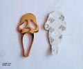 Ghostface Logo Gold Color Style 1 piece Logo Metal Emblem Metal Body Monogram For Car Motorcycle Decorative Metal Marka Self Adhesive Metal Logo. 