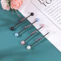 ZS 1 PC Bat Snake Shape Stainless Steel Long Industrial Piercing For Women Men 14g CZ Crystal Ear Helix Piercings Jewelry 38MM. 