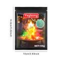 【ZOSR】Magical Flames Mystical Fire Flame Color Color Fire Camping Accessories For Campfire Bonfire Outdoor Fireplace 50g wonderful. 