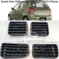 Suzuki Alto Dashboard Ac Grill 4 Pieces Set (Original Sides Grey Color). 