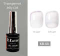 KWEEN White Glitter Jelly Gel Nail Polish Milky Shimmer UV Soak Off Sparkle Manicure. 