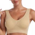 Seamless Free-Sized Camisole Blouse for Girls Air Bras for Women Non-Padded and Non-Wired Bra For Women Air Bra Best for 34-42 Sizes B-Cup and C Cups Brazzer for Women in Black Skin. 