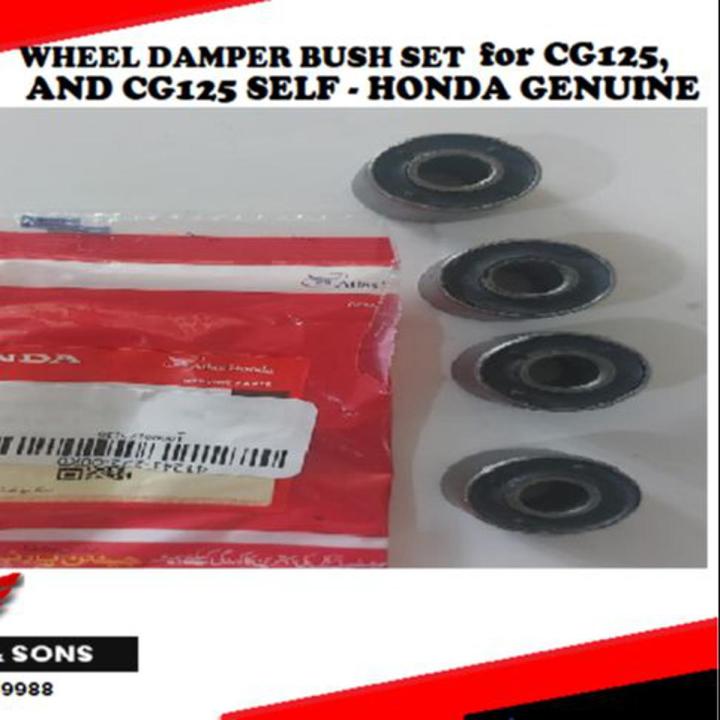 WHEEL DAMPER BUSH SET / DRUM BUSH for CG125 HONDA GENUINE