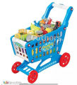 19" Mini Shopping Cart with Full Grocery Food Toy Play set for Kids Imported Made. 