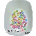 ACRYLIC RONDELLE BEADS WITH STRIPE LINE, ASSORTED PASTEL COLOR, 70 PCS, FLUTED RONDEL BEAD COLORFUL CHUNKY, FOR ART AND CRAFT PROJECTS, DECORATION DIY SEWING CRAFT AND SCHOOL PROJECT.. 