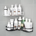 Bathroom kitchen Punch Corner Frame Shower Shelf Wrought Iron Shampoo Storage Rack Holder bathroom accessories. 