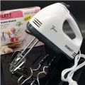 Electric Stainless Steel Removable Double Rotation Hand Beater Mixer. 