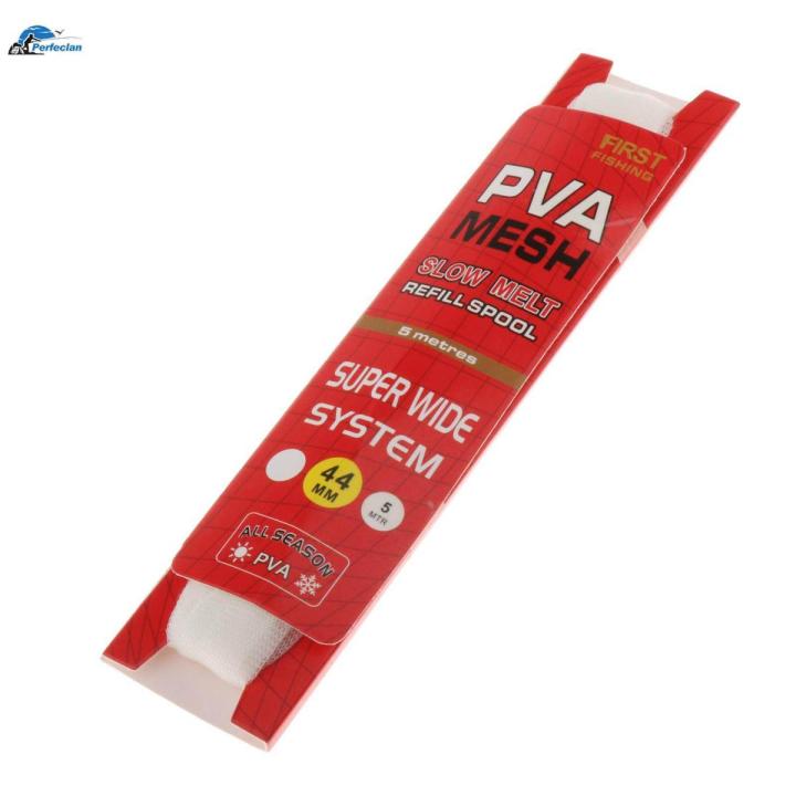 Useful 5M PVA Mesh Refill Carp Fishing Stocking Bag Rig Wrap 44mm