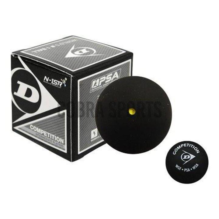 DUNLOP Competition (Single Yellow Dot Squash Ball)