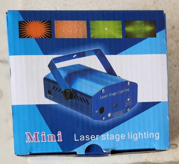 Mini Laser Stage/Lighting Holographic Laser Star Projector with Stand – Blue BN-6-7-E
