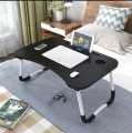 Laptop Table Wooden Gaming Laptop Table With Engraved Cup Holder and Tablet Slot For Bed Foldable Stand Ergonomic Portable Drawing Notebook. 