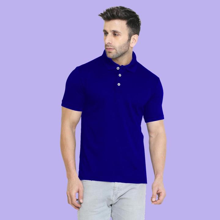 Polo Plain T-Shirt For Mens