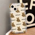 Cartoon Teddy Bear Soft TPU Case for iPhone 15 14 13 12 11 Pro Max XR XS X 8 7 6 6S Plus SE 2020 Shockproof Clear Cover. 